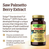 Solgar Saw Palmetto Berry Extract 180 Veg Capsules