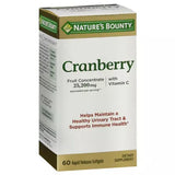 Nature's Bounty Cranberry with Vitamin C 60 Softgels