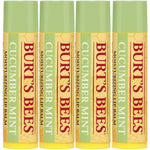 Burt's Bees Moisturizing Lip Balm, Cucumber Mint with Beeswax 4 Tubes