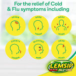 Lemsip Max All in One Cold & Flu Lemon Sachets, With Paracetamol, Pack Of 8