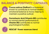 Bach RESCUE® Balance and Positivity Capsules, 30 Vegan Capsules