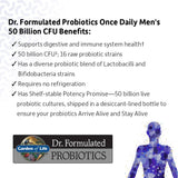 Garden of Life Probiotic Supplement for Men - Dr. Formulated Once Daily Mens for Digestive Health, Shelf Stable, 30 Capsules