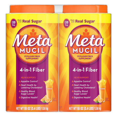 Metamucil Fiber Supplement, Orange, 260 Servings, Buy Online in India