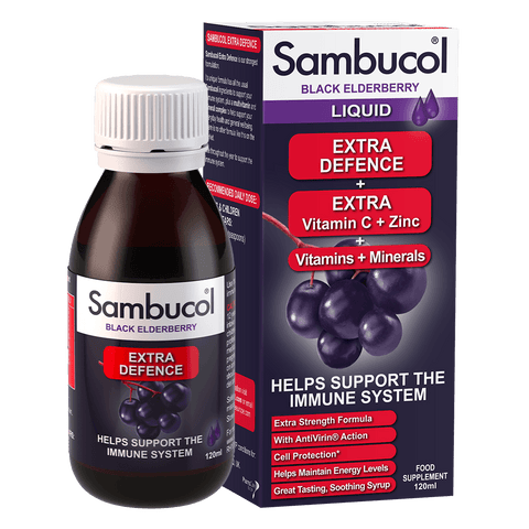 Sambucol Black Elderberry Liquid Extra Defence 120mL