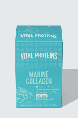 Vital Proteins Wild Caught Marine Collagen Unflavored, 20 Individual Packets (10 g)