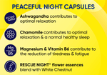 Bach RESCUE® Peaceful Night Capsules - Unwind For Sleep, 30 Vegan Capsules