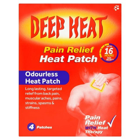 Deep Heat Pain Relief Heat Patches, Pack of 4