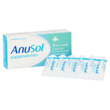 Anusol, Suppositories Treatment for Haemorrhoids Shinks Piles Relieves Discomfort and Soothes Itching, 12 Suppositories