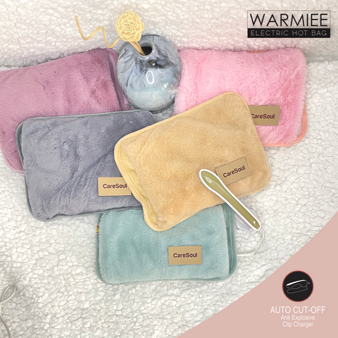 A display of the 5 colours that come in Warmiee