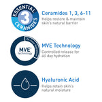 CeraVe Daily Moisturizing Lotion for Dry Skin | Body Lotion & Facial Moisturizer with Hyaluronic Acid and Ceramides | 12 Fl Ounce