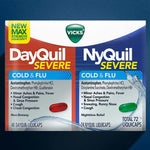 Vicks Severe DayQuil and NyQuil Cough, Cold & Flu Relief, 72 LiquiCaps